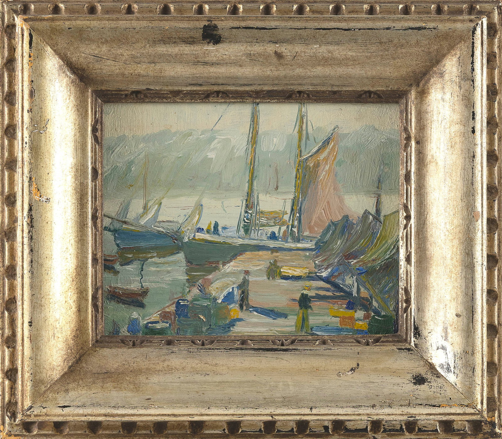ATTRIBUTED TO HAYLEY LEVER (New York/Massachusetts/England/Australia, 1876-1958), Boats in a (1 of 1)
