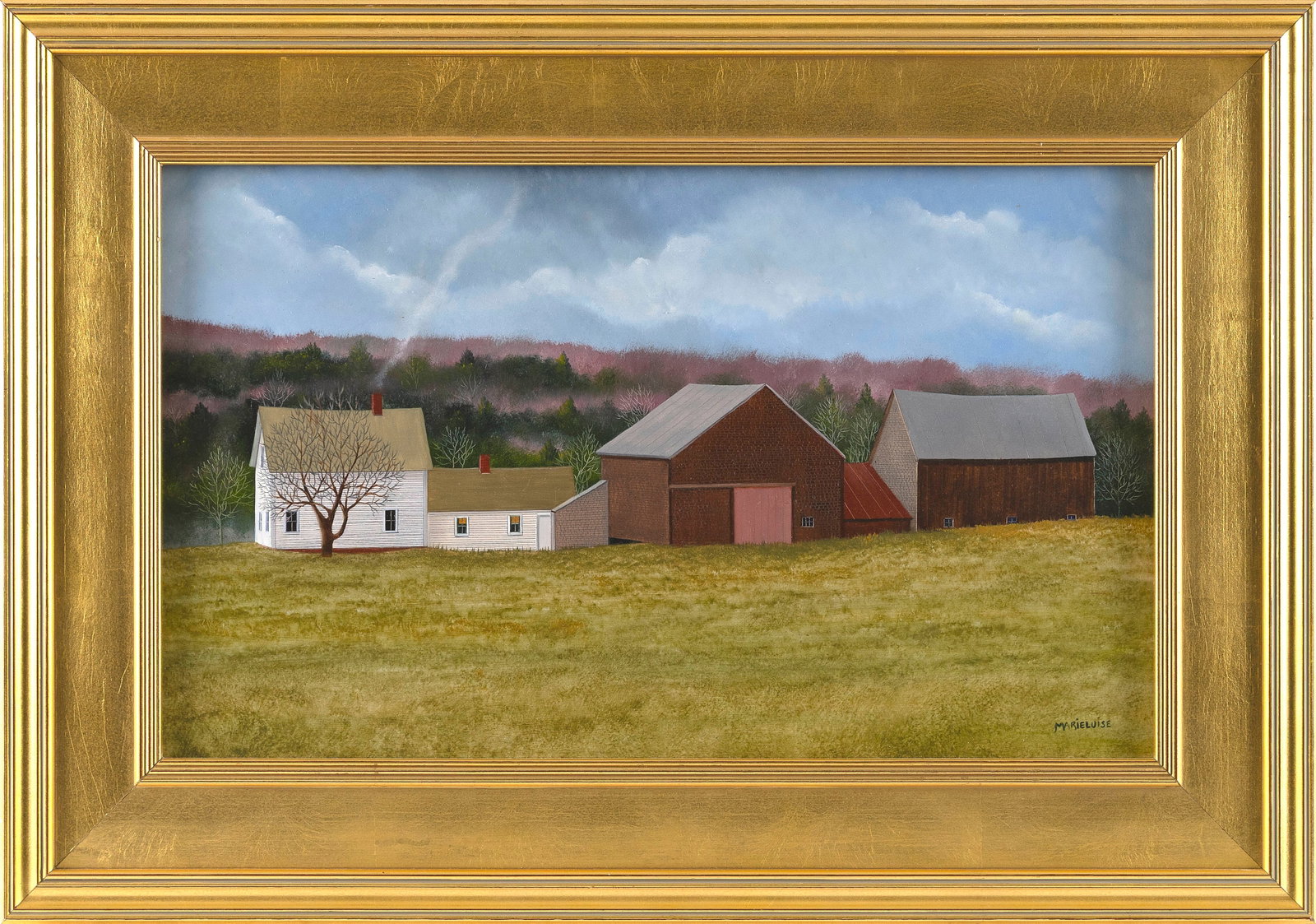MARIELUISE HUTCHINSON (Massachusetts, 1947-), "Spring Awakening"., Oil on panel, 12" x 20". Framed (1 of 1)