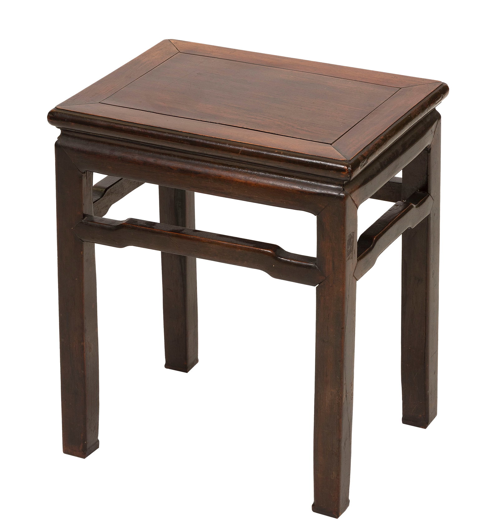 CHINESE HARDWOOD STAND Early 20th Century Height 19.25". Top 16.5" x 12.5". (1 of 2)