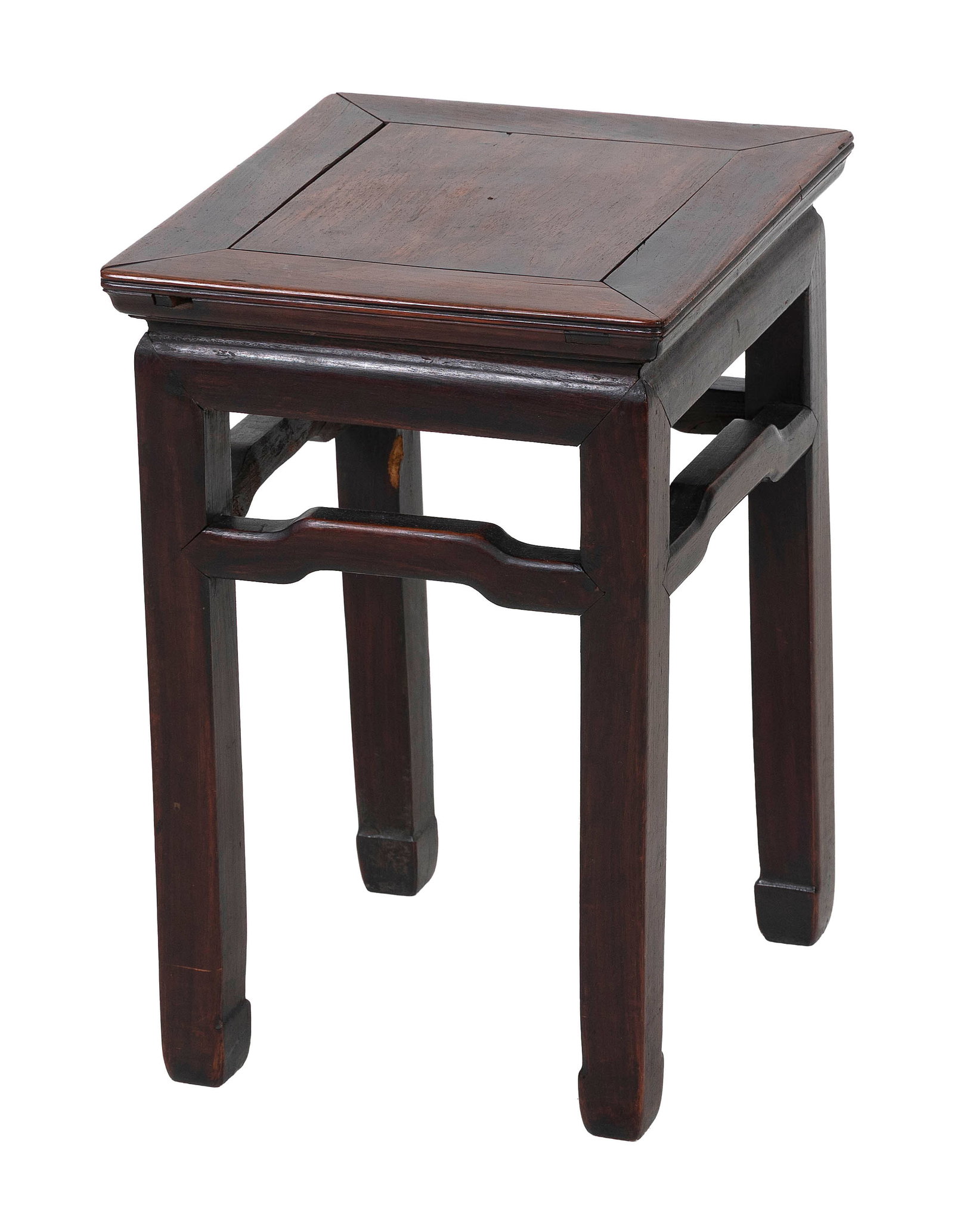 CHINESE ROSEWOOD TABORET Late 19th/Early 20th Century Height 18". Top 12" x 12". (1 of 1)