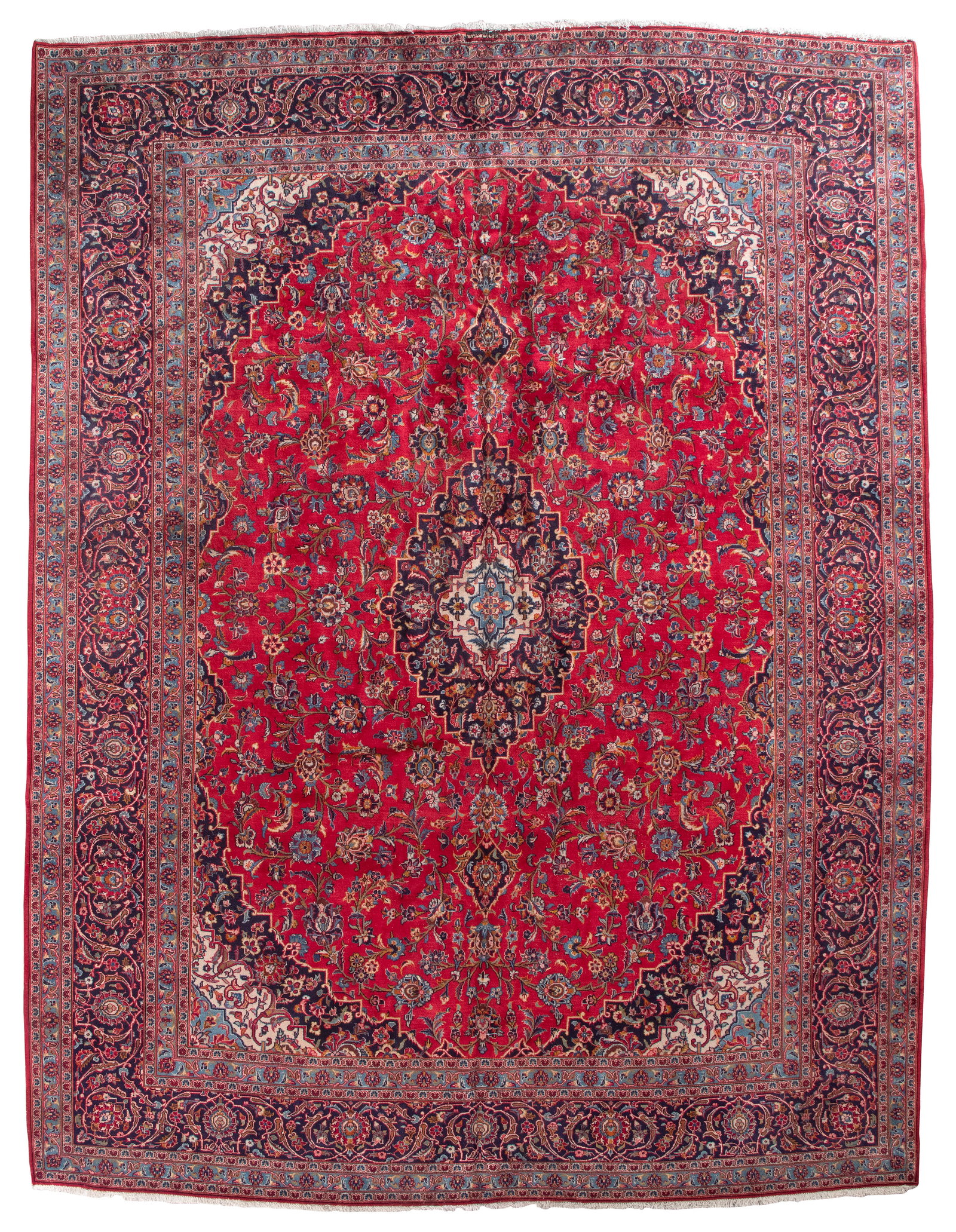 KESHAN RUG: 10'3" X 13'6" Mid-20th Century (1 of 1)