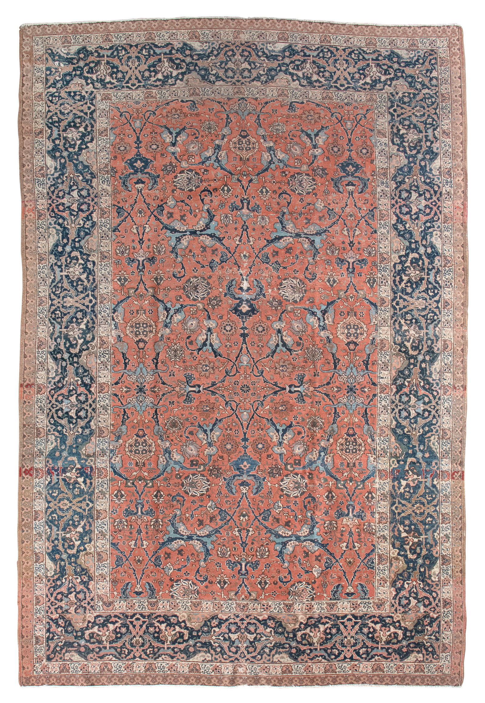 TABRIZ RUG: 7'6" X 11'8" First Quarter of the 20th Century (1 of 1)