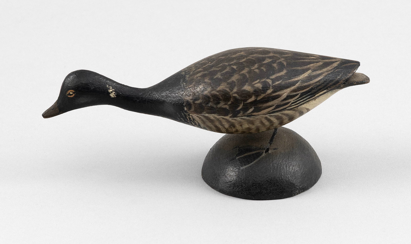 A. ELMER CROWELL MINIATURE BRANT East Harwich, Massachusetts, 1862-1952 Height 2.5". Length 5.5". (1 of 5)