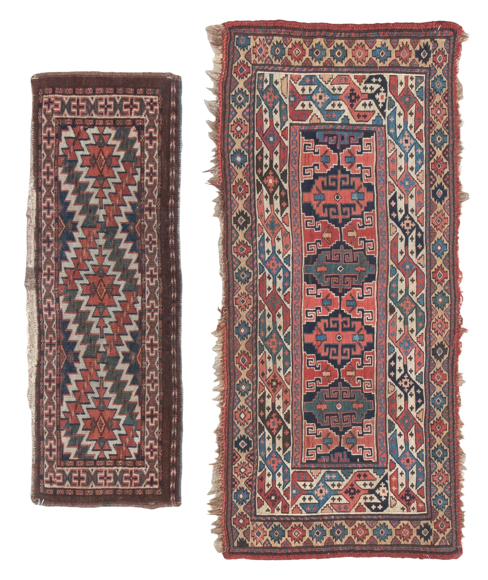 TWO STORAGE BAG FACES: 1'0" X 2'11" AND 2'7" X 3'8" First Half of the 20th Century (1 of 1)