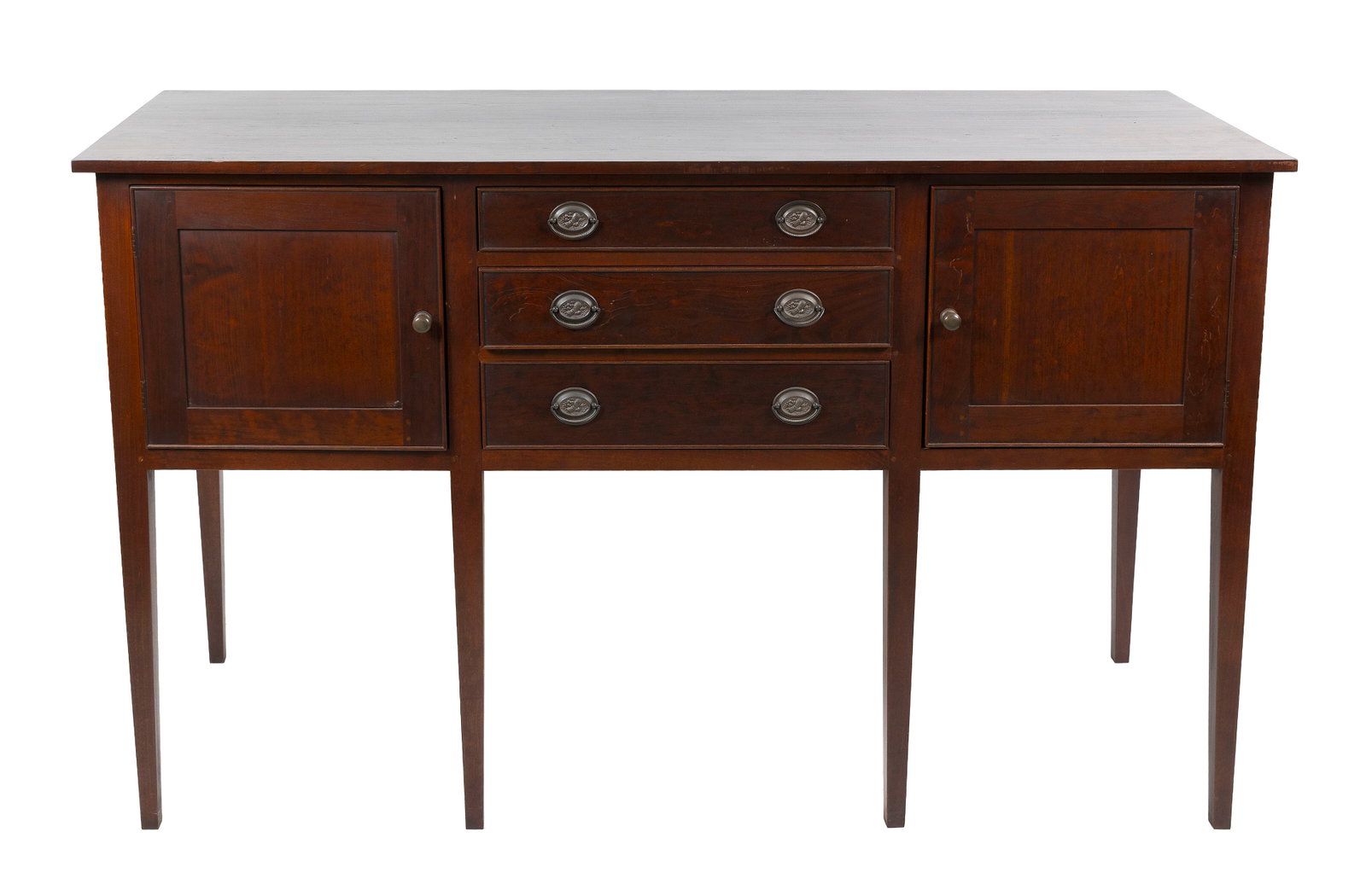 ELDRED WHEELER CHERRY SIDEBOARD Massachusetts, 20th Century Height 39". Width 63.5". Depth 21". (1 of 1)