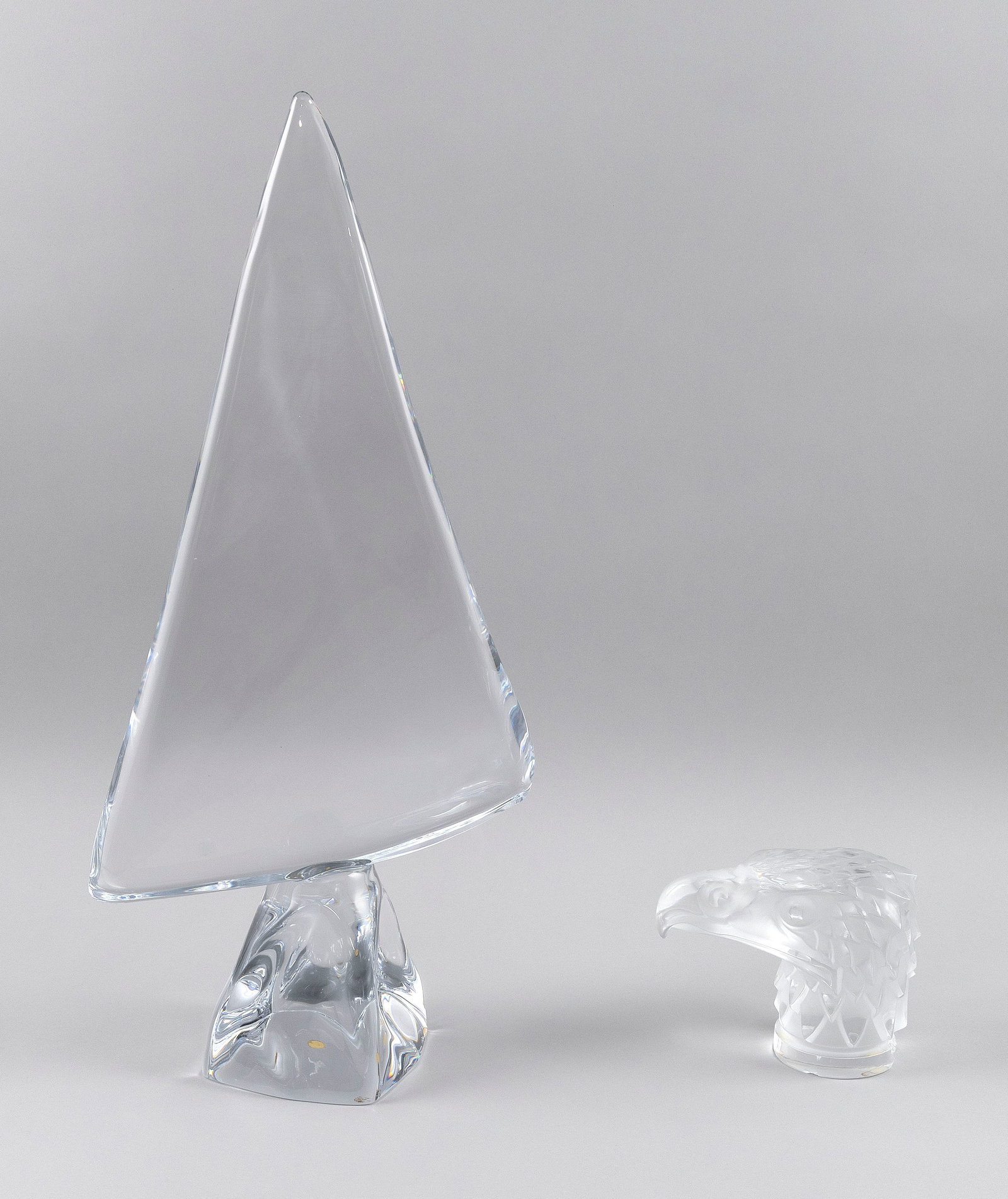 TWO CRYSTAL SCULPTURES 20th Century (1 of 3)