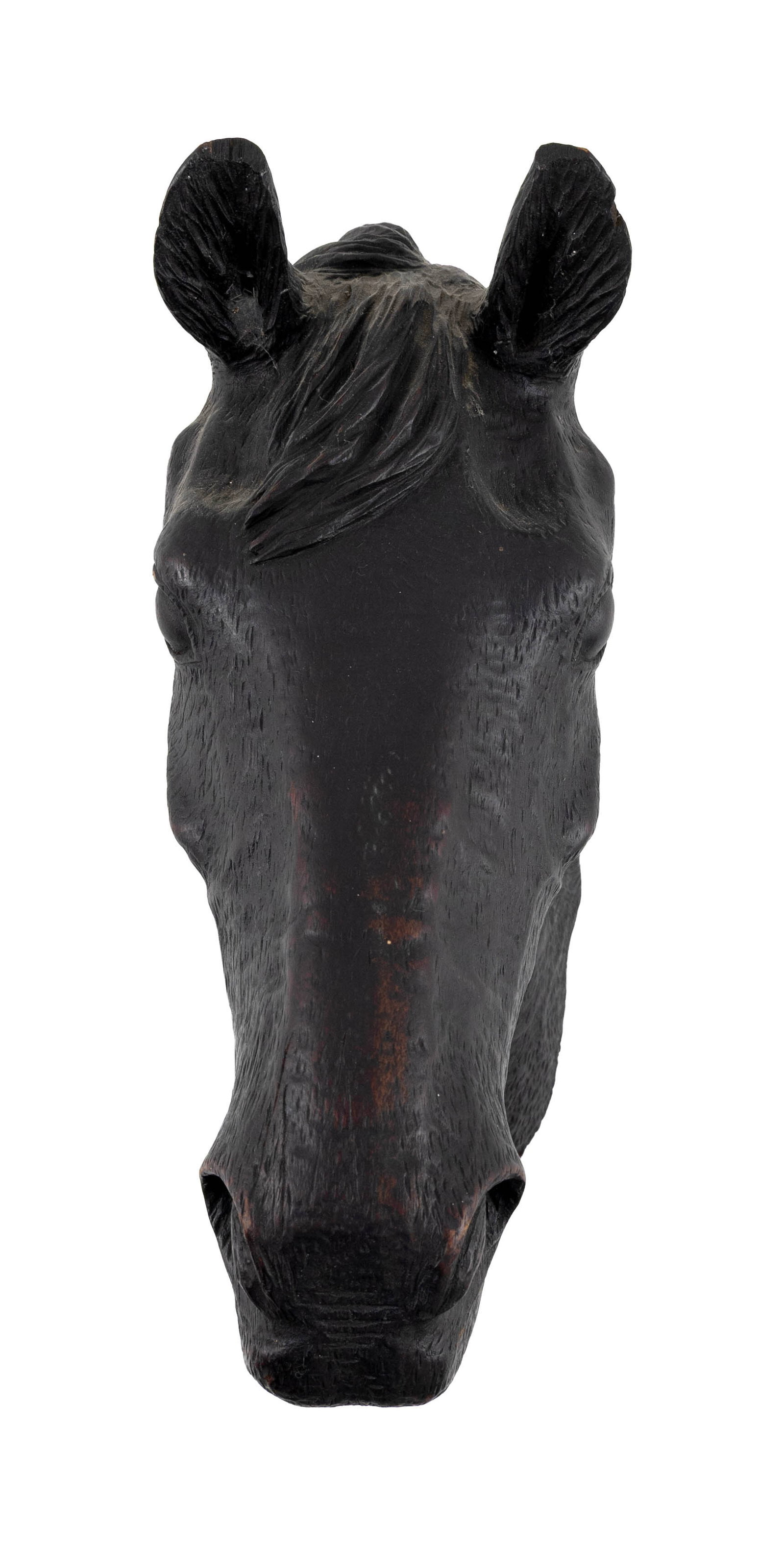 CARVED WOODEN HORSE'S HEAD 20th Century Height 13". (1 of 3)