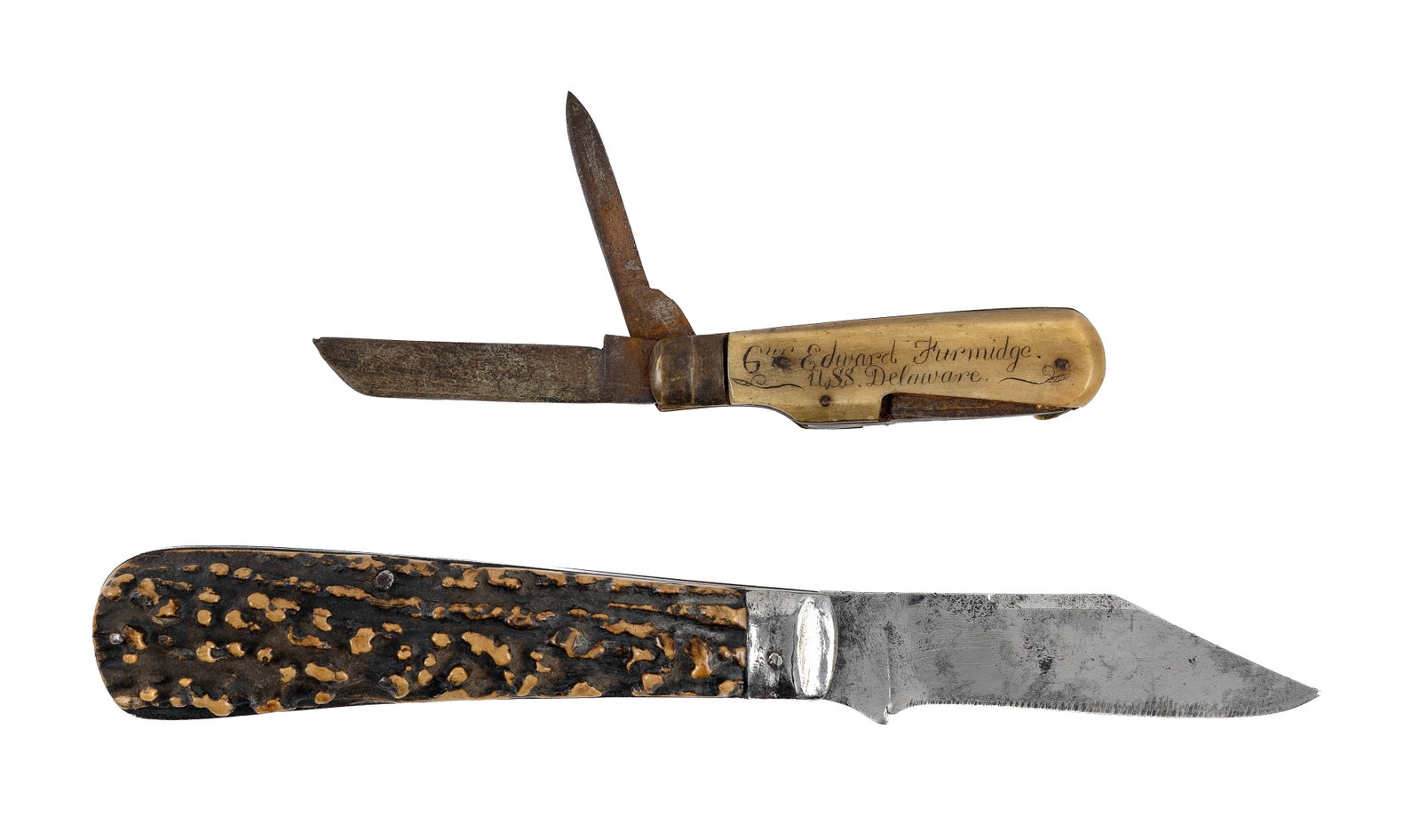 TWO FOLDING POCKET KNIVES Late 19th/Early 20th Century (1 of 2)