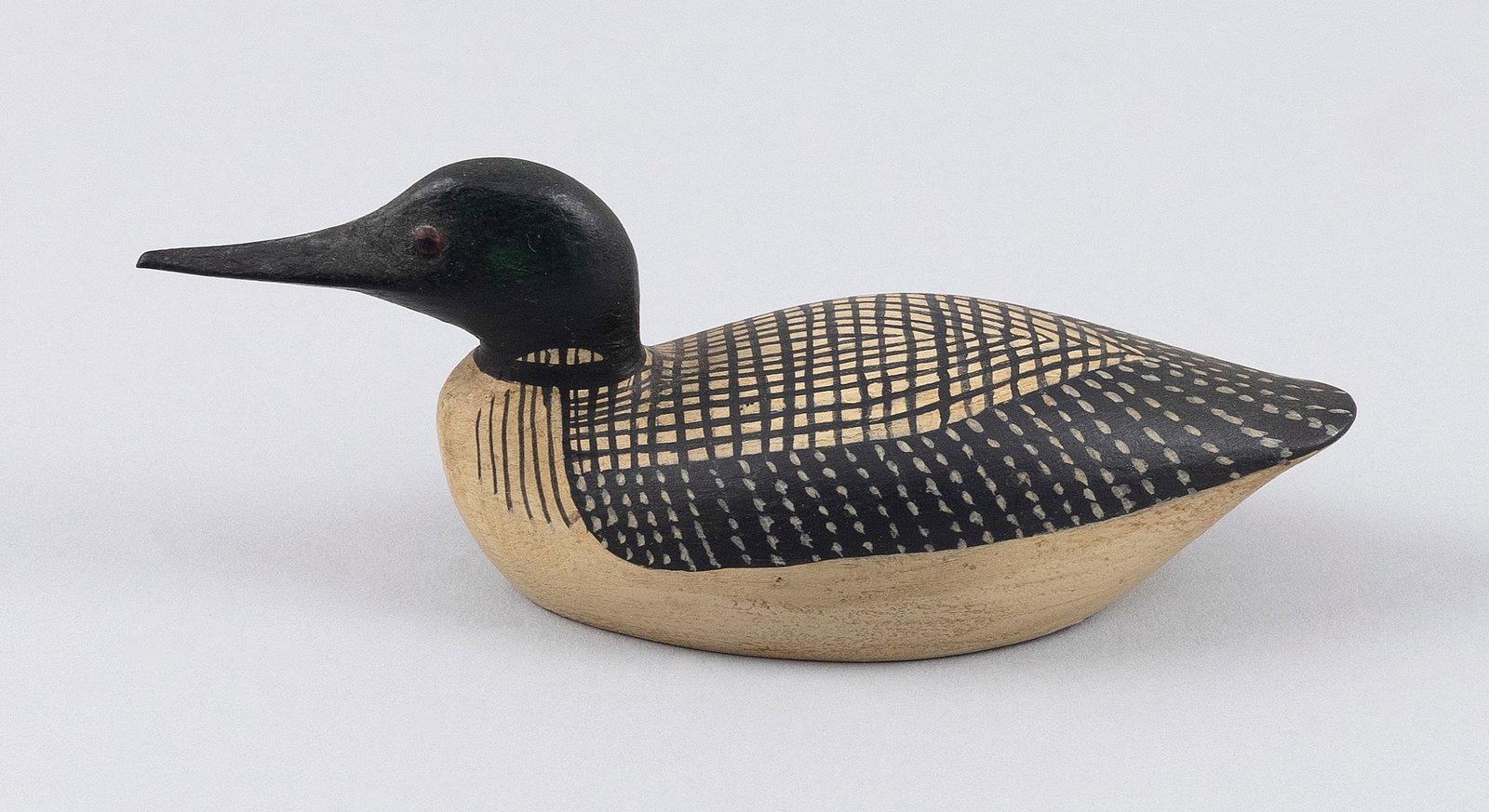 GEORGE BOYD MINIATURE LOON Seabrook, New Hampshire, 1873-1941 Length 5.5". (1 of 5)
