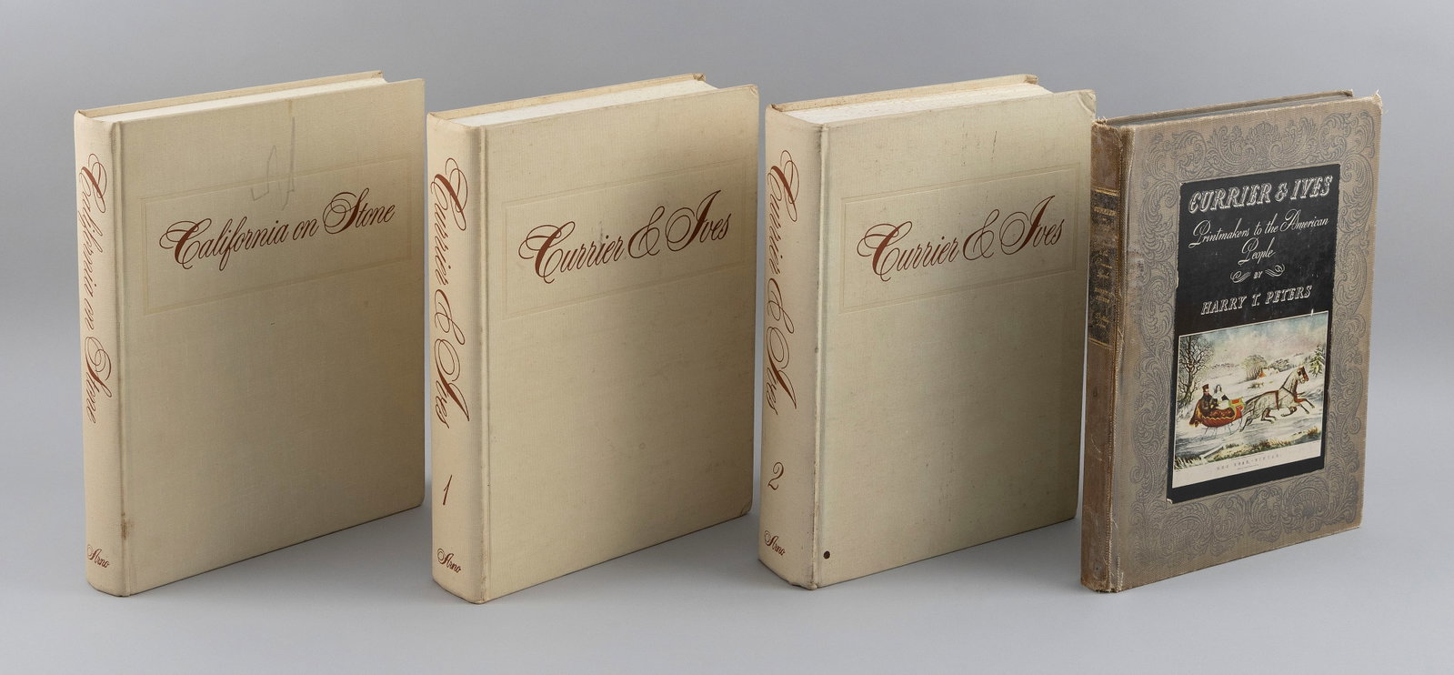 FOUR CURRIER & IVES REFERENCE BOOKS 20th Century (1 of 4)