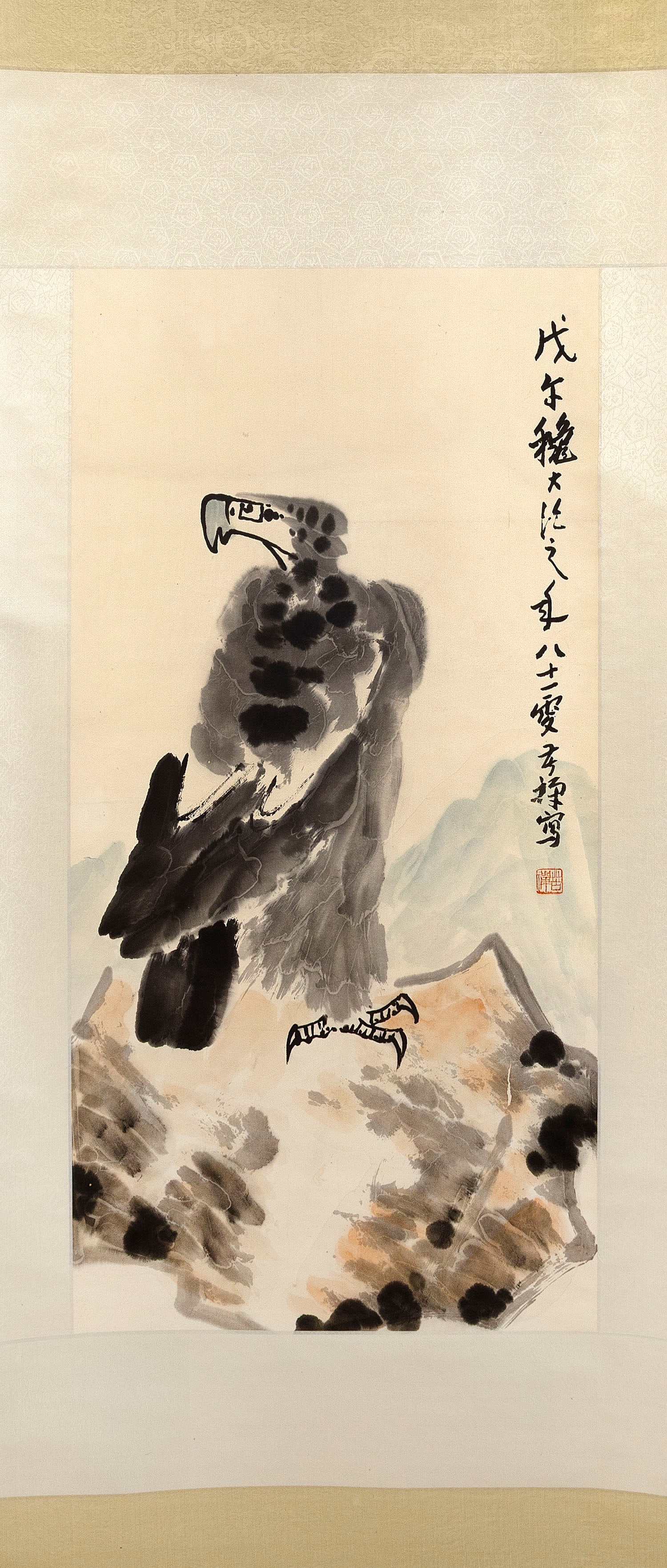 CHINESE SCROLL PAINTING ATTRIBUTED TO LI KUCHAN 20th Century On paper, 38" x 19". (1 of 1)