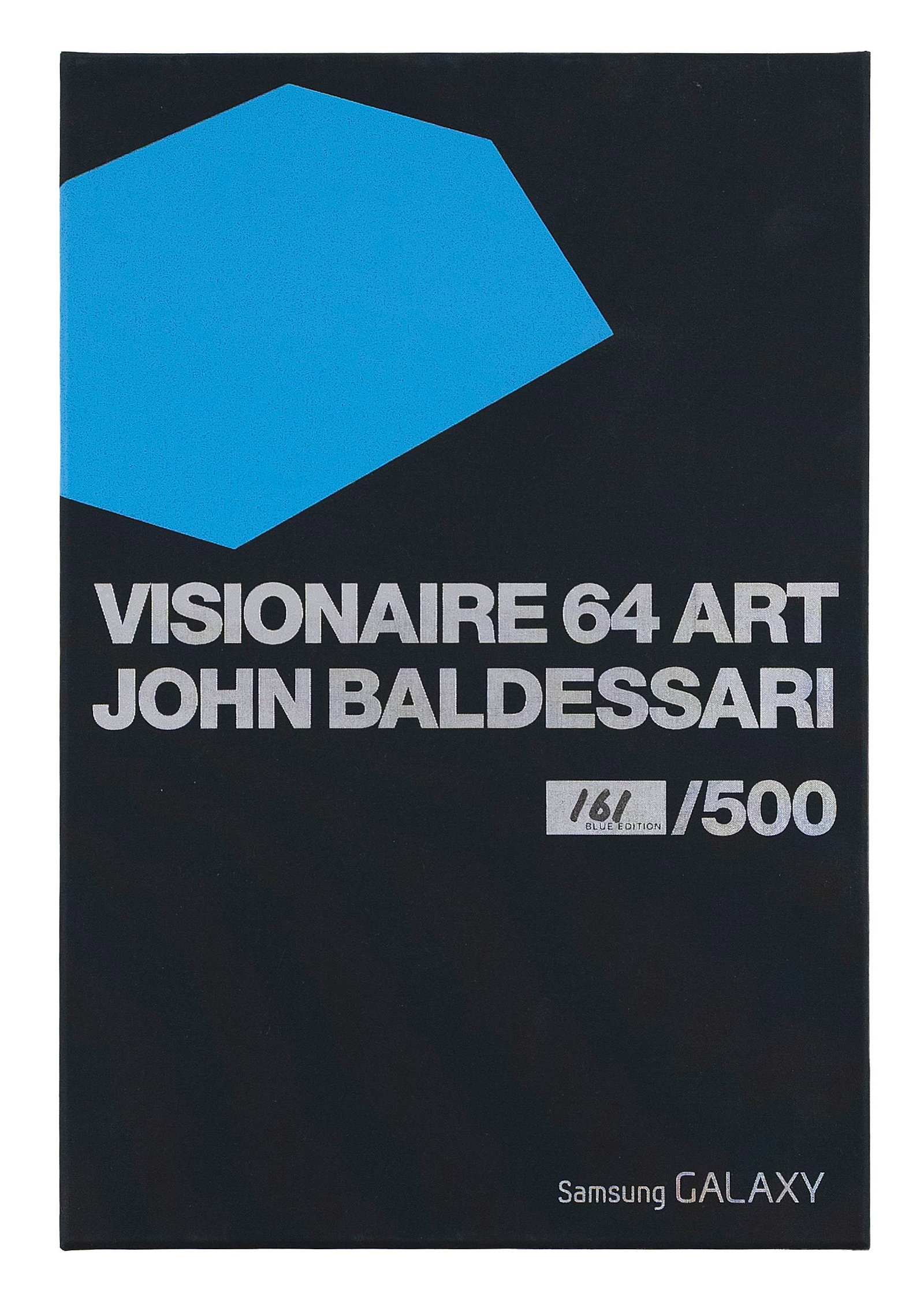 JOHN BALDESSARI (California, 1931-2020), "Visionaire 64 Art, Blue Edition", 2014., Sheets 18" x 12".: JOHN BALDESSARI California, 1931-2020 "Visionaire 64 Art, Blue Edition", 2014. Portfolio with complete set of ten screenprints with embossed color interventions on thick wove paper and title page on m