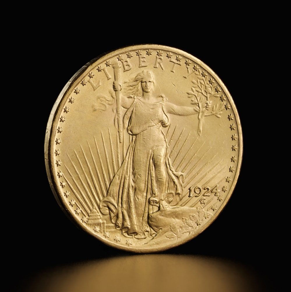 American Saint Gaudens Double Eagle gold coin (1 of 1)