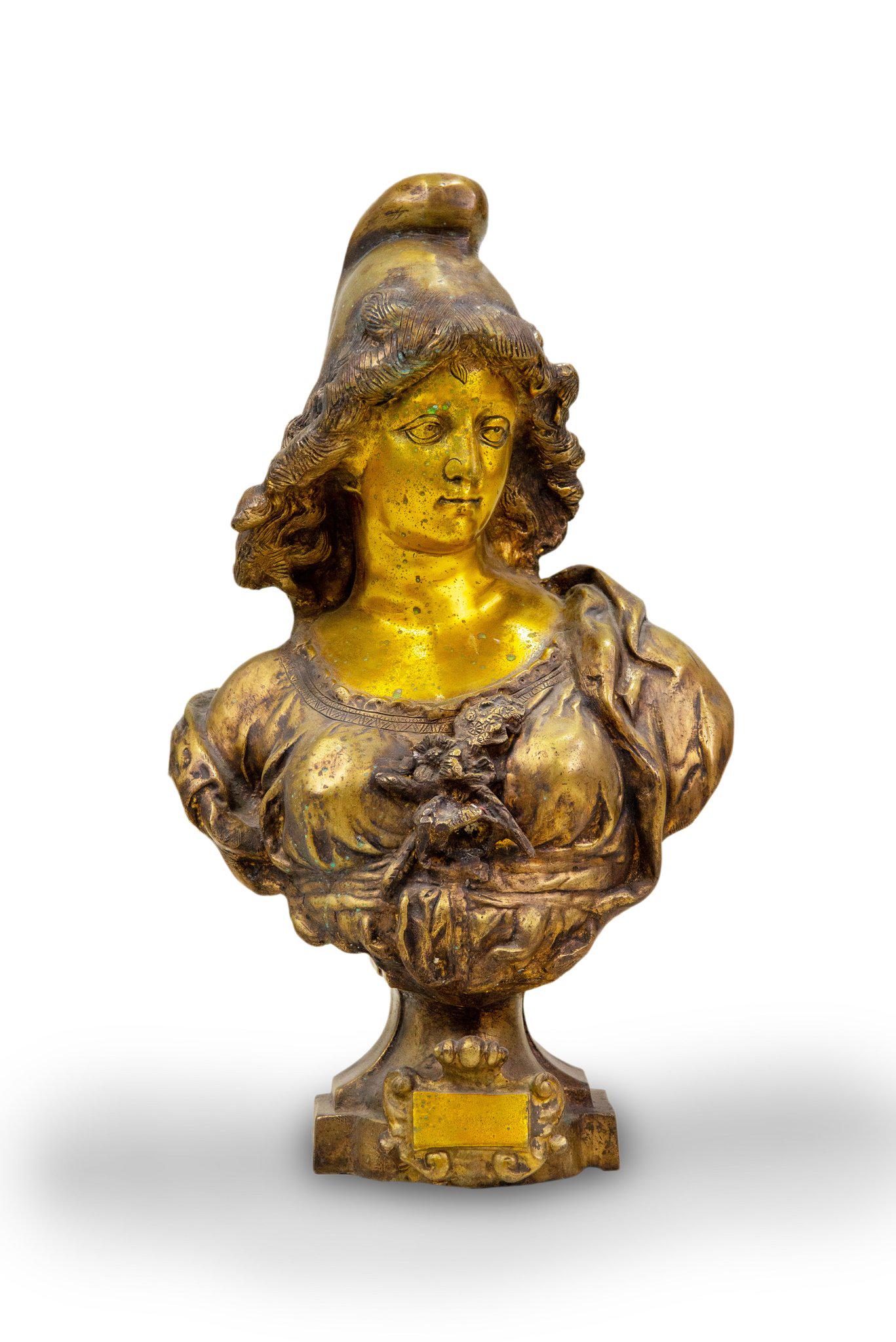 SOLID BRONZE ATHENA BUST (1 of 5)