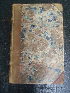 Tower of London 1840 1st Ed. Cruikshank Illus: William Harrison Ainsworth. The Tower of London, A Historical Romance. George Cruikshank, Illustrator. Bentley, London, 1840. 8vo. 3/4 calf w/marbled boards and endpapers. Gilt tooling and raised band