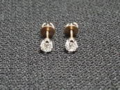 40: Old Mine Cut Diamond Earrings