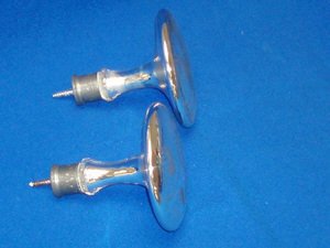 4 19th Century Mercury Glass Tie Backs