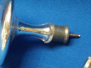 4 19th Century Mercury Glass Tie Backs - 4