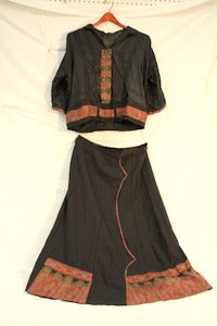 Edwardian Silk Chemise & Skirt