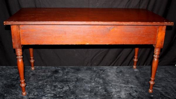 19thC Cherry American Federal Low Table w/Drawers