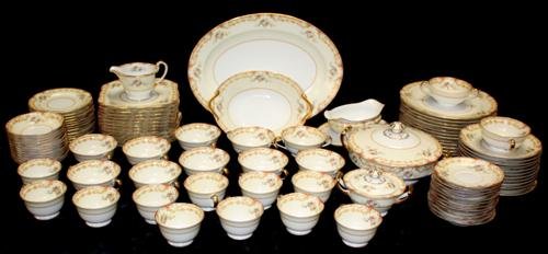 Noritake Floral Porcelain Service for 12 + Extras