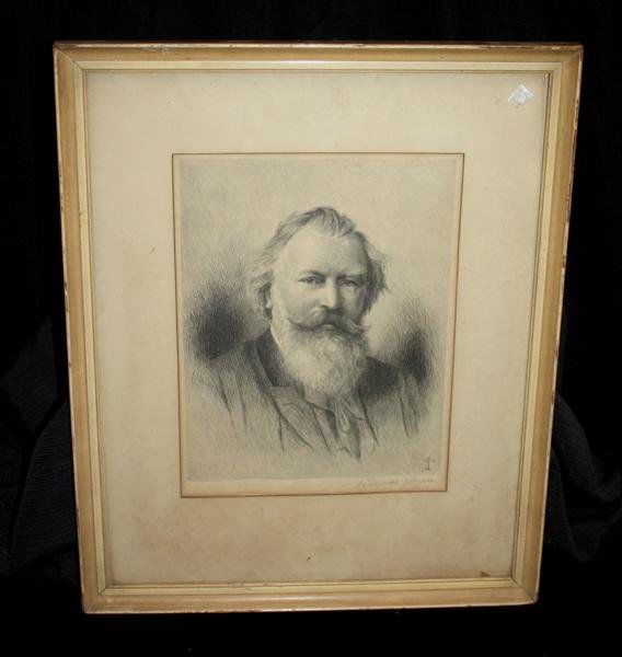 Thomas Johnson Engraving Male Portrait: Thomas Johnson (1844-1904)