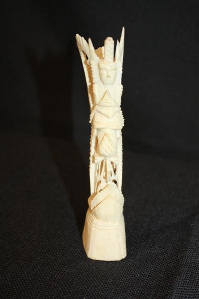 Carved Ivory Asian Woman Totem
