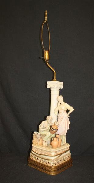 Amphora Style Neoclassical Figural Lamp