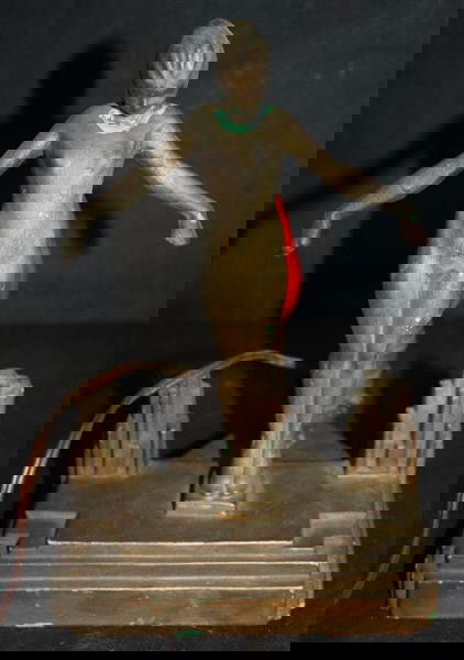 Frankart Art Deco Female Nude Table Lamp: height :10 " width: 6.5 "