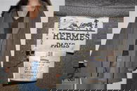 262: Hermes Camel Hair Coat Shawl