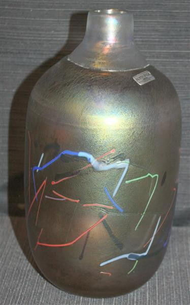 Kosta Boda Bertil Vallien Iridescent Vase
