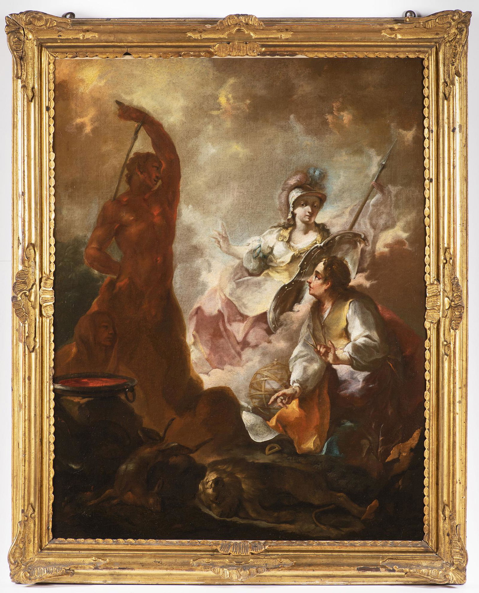 Johann Evangelist Holzer (1709â€“1740) â€“ attributed: The Creation of Man by Prometheus. The Augsburg painter was a pupil of Johann Georg BergmÃ¼ller. It is characterised by its masterful control of light, shadow and colour. The unusual scene shines wi