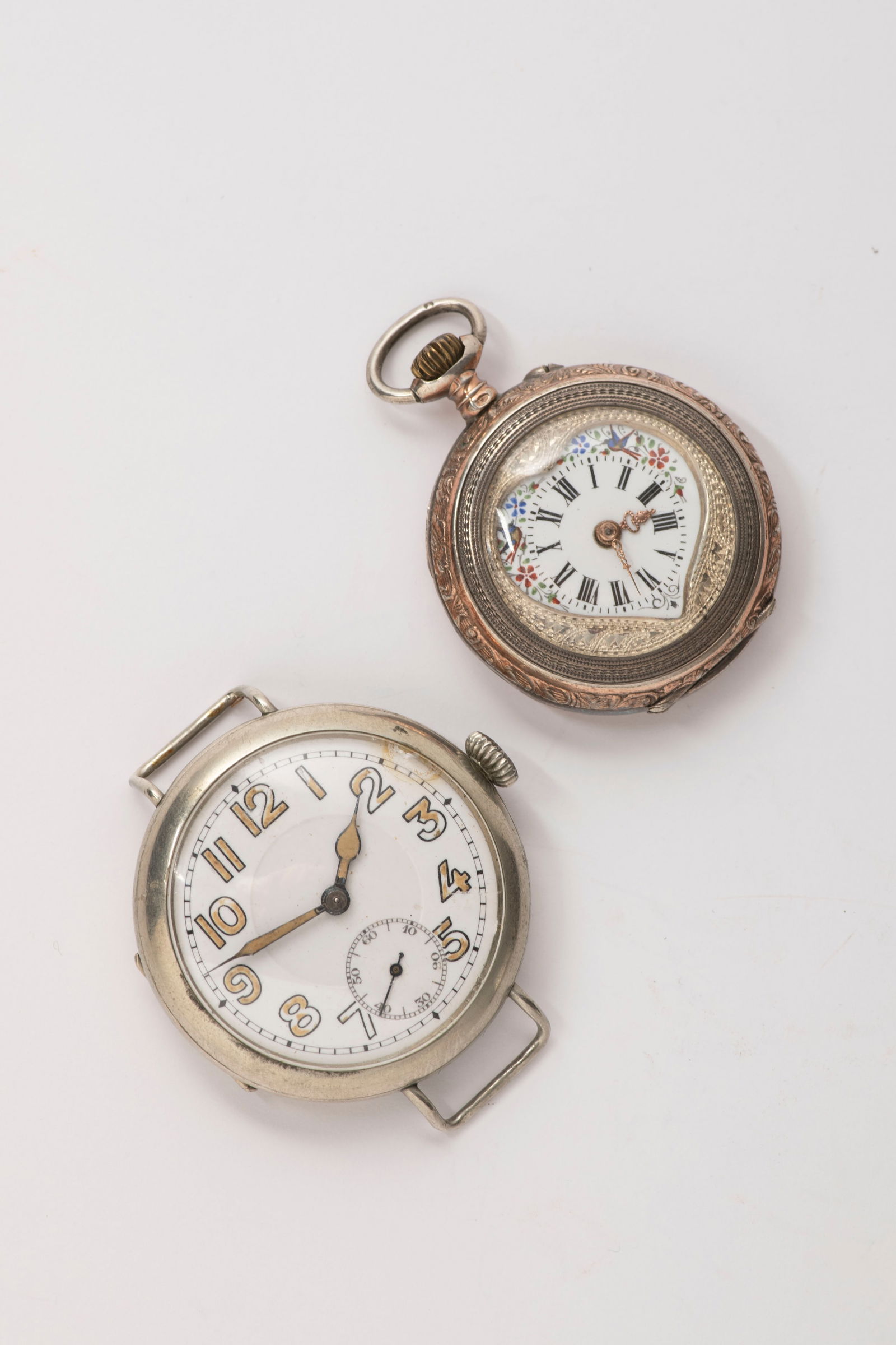 Silver ladies' pocket watch (1 of 4)