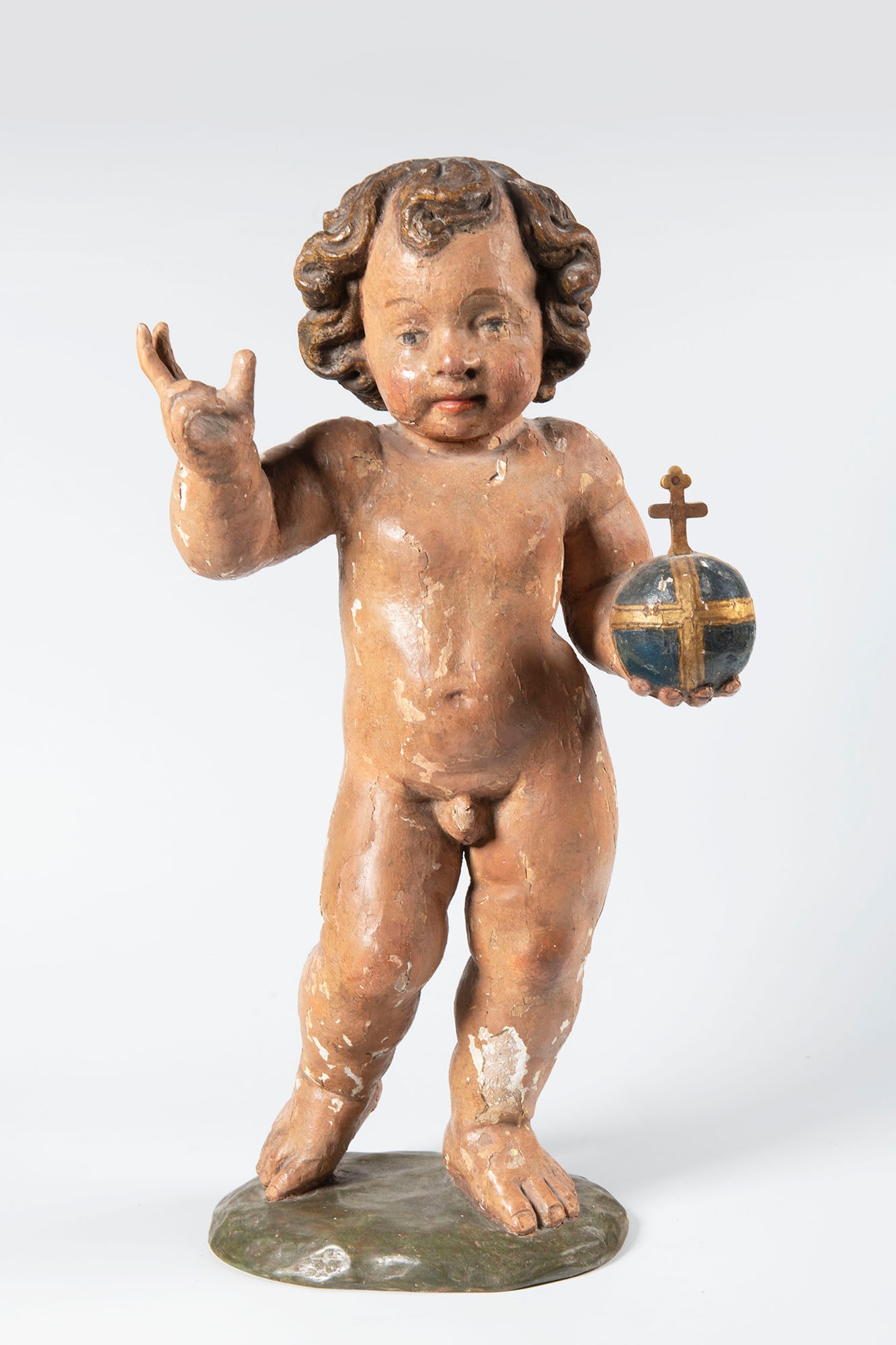Child Jesus as Saviour of the World 18th century sculptor (1 of 3)