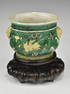 A CHINESE KANGXI PERIOD FAMILLE NOIRE PORCELAIN INCENSE BURNER