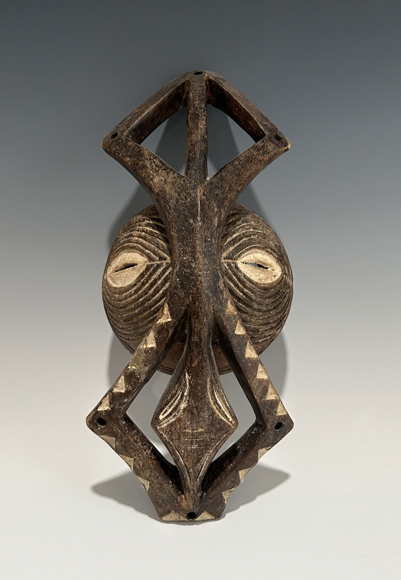 NO RESERVE! AFRICAN DR CONGO SONGYE WOODEN MASK (1 of 5)