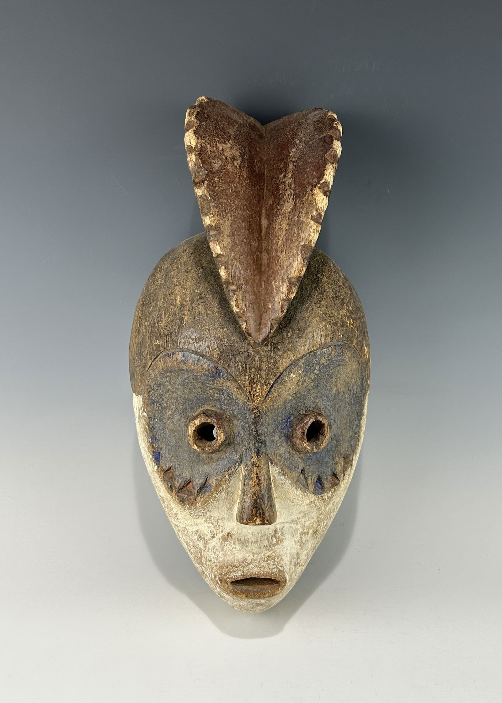 NO RESERVE! AFRICAN DR CONGO LEGA BWAMI SOCIETY WOODEN MASK (1 of 6)