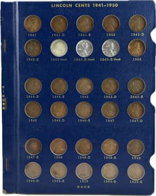 US LINCOLN CENT COLLECTION, 1941–1970