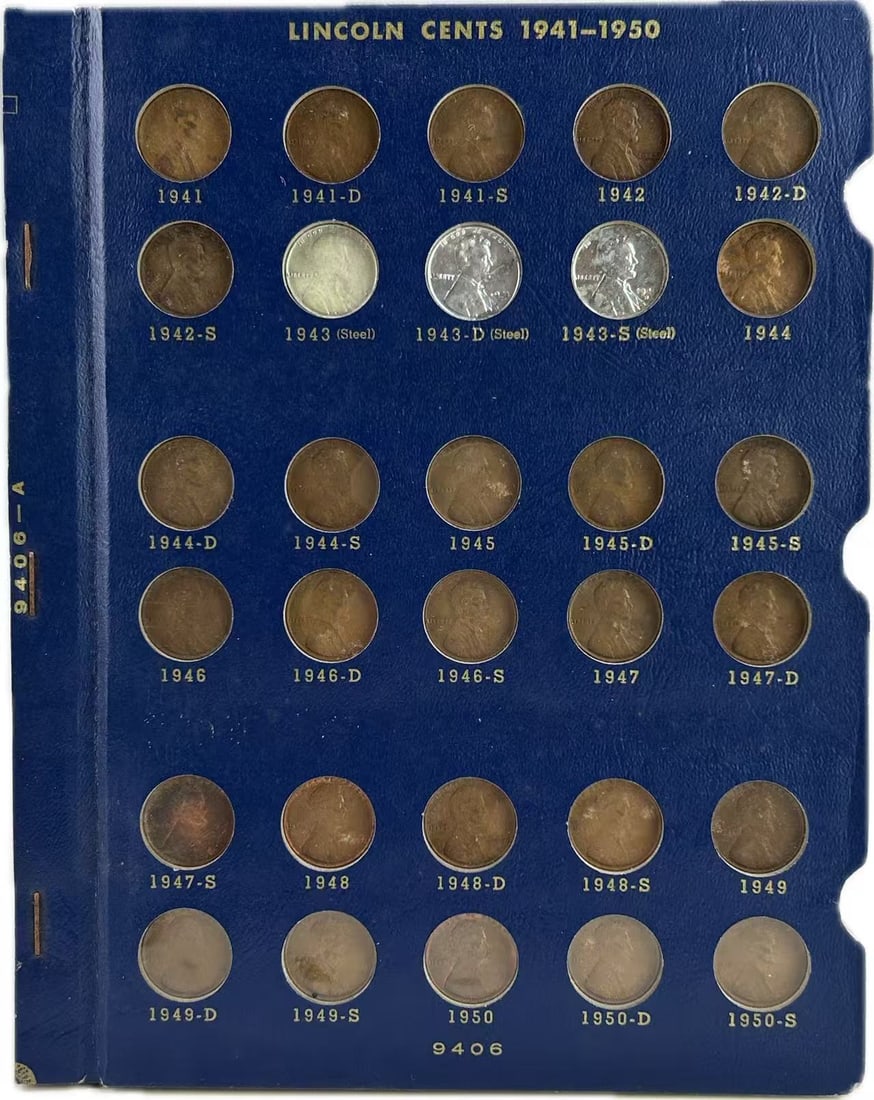 US LINCOLN CENT COLLECTION, 1941–1970 (1 of 4)