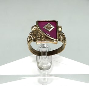 MEN'S 10K YELLOW GOLD MASONIC RING