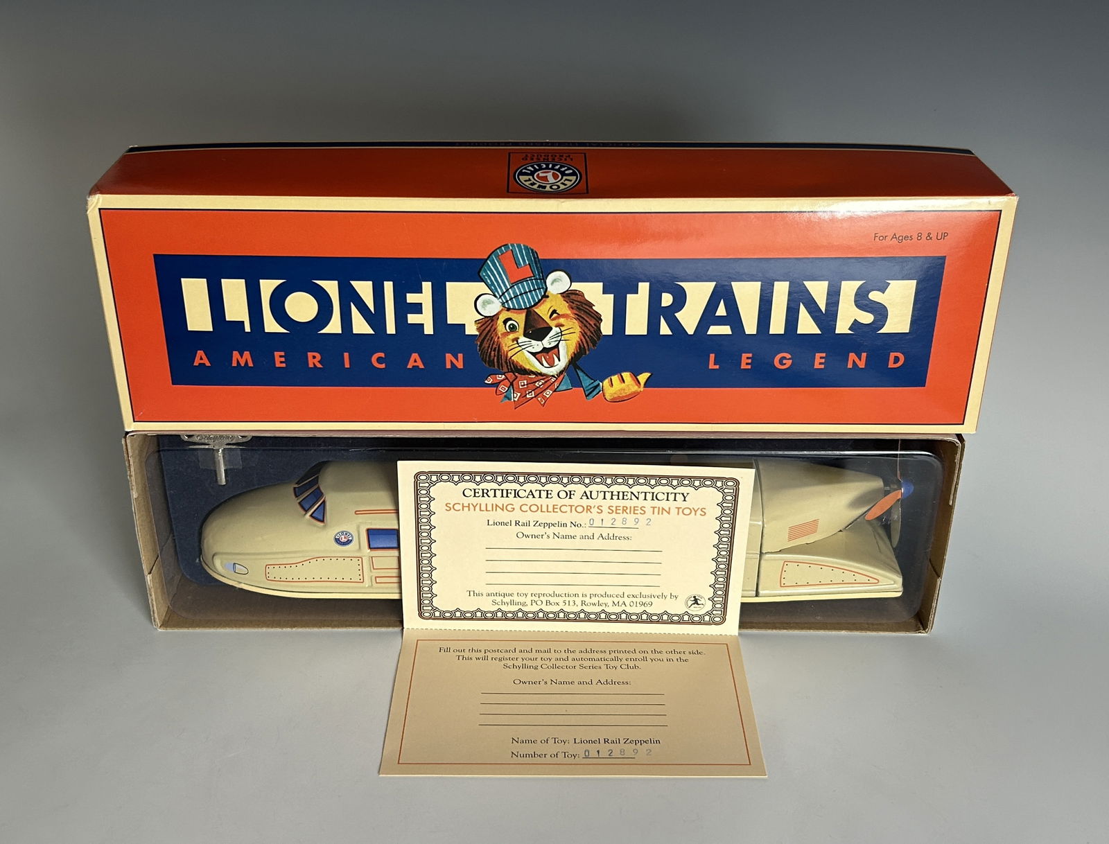 LIONEL TRAINS AMERICAN LEGEND WIND-UP TOY IN ORIGINAL BOX (1 of 4)