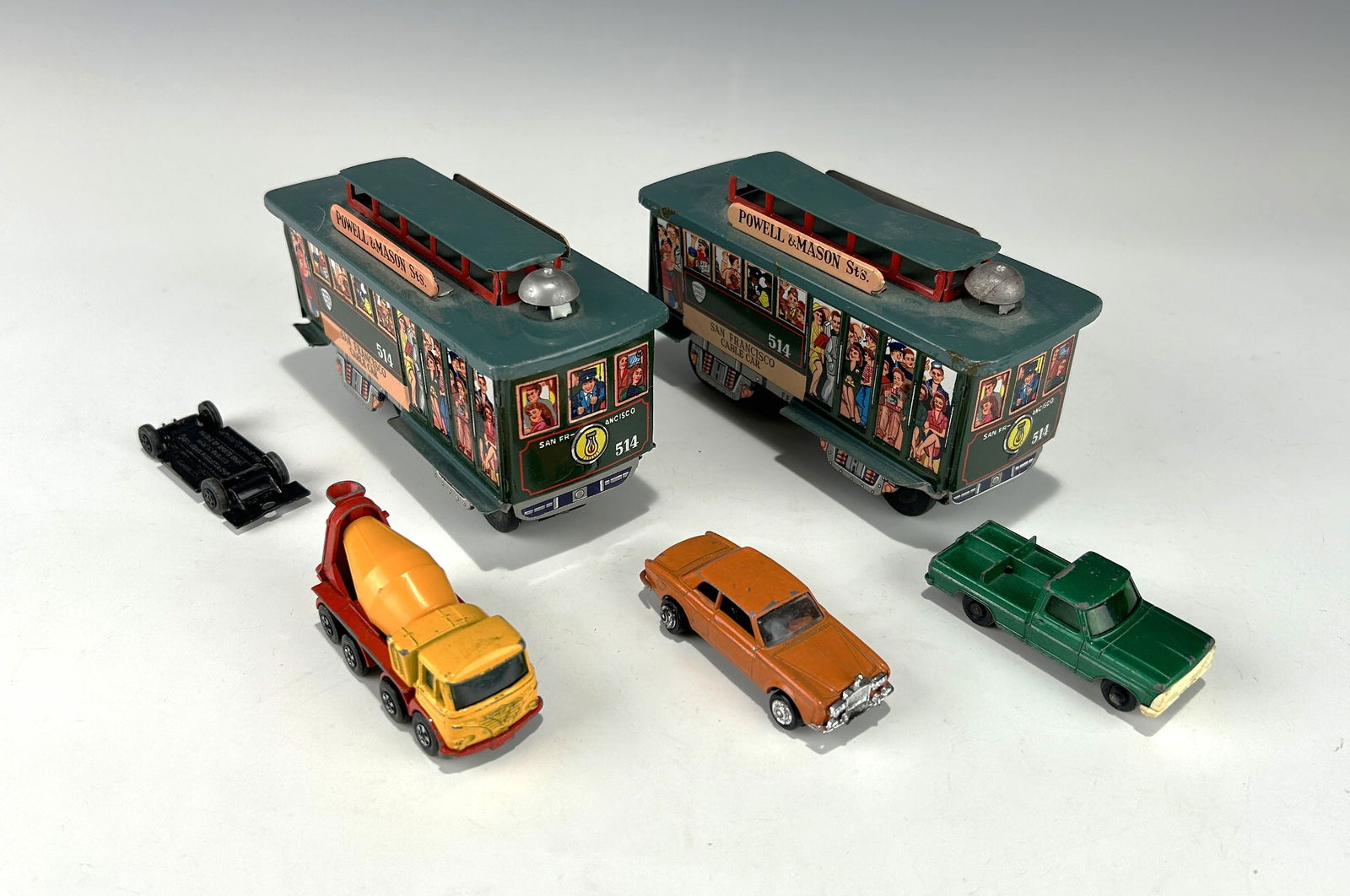 Vintage Husky Batmobile & Bat Boat Die Cast