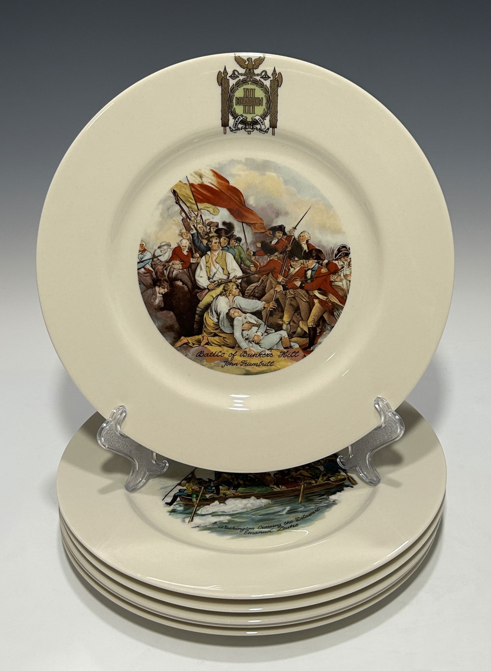 COMPLETE SET OF 6 BICENTENNIAL COMMEMORATIVE DINNER PLATES IN ORIGINAL BOX (1 of 18)