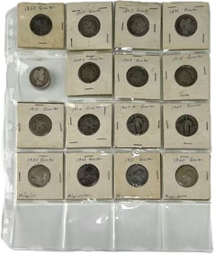 COLLECTION OF AMERICAN SILVER QUARTERS, 1853–1960
