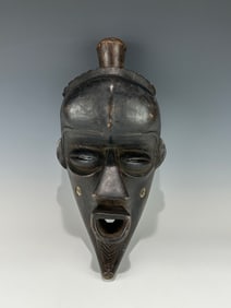 BENA LULUA WOODEN MASK, D. R. CONGO, MID-19TH TO EARLY 20TH CENTURY