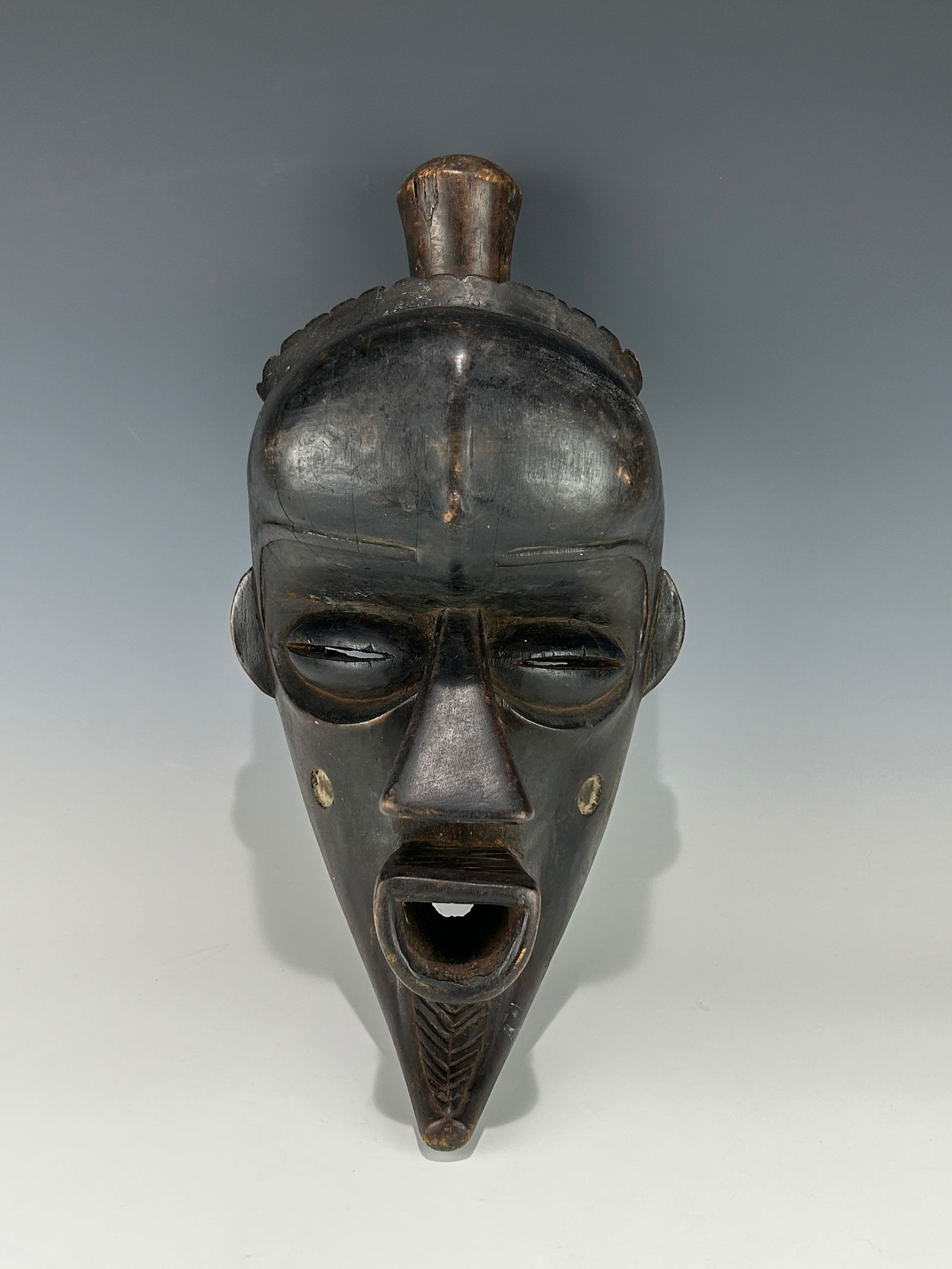 BENA LULUA WOODEN MASK, D. R. CONGO, MID-19TH TO EARLY 20TH CENTURY (1 of 4)