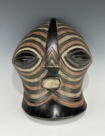SONGYE KIFWEBE FEMALE DANCE MASK, D. R. CONGO, MID-20TH CENTURY OR EARLIER