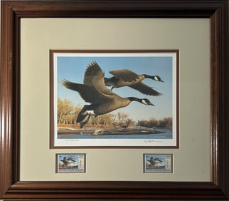 1990 COLORADO DUCK STAMP & PRINT BY ROBERT STEINER