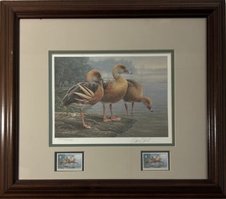 1989-1990 AUSTRALIAN FIRST OF NATION DUCK STAMP & PRINT BY DANIEL SMITH