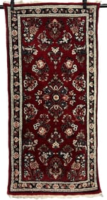 VINTAGE PERSIAN SAROUK HAND-KNOTTED LAMB WOOL RUG